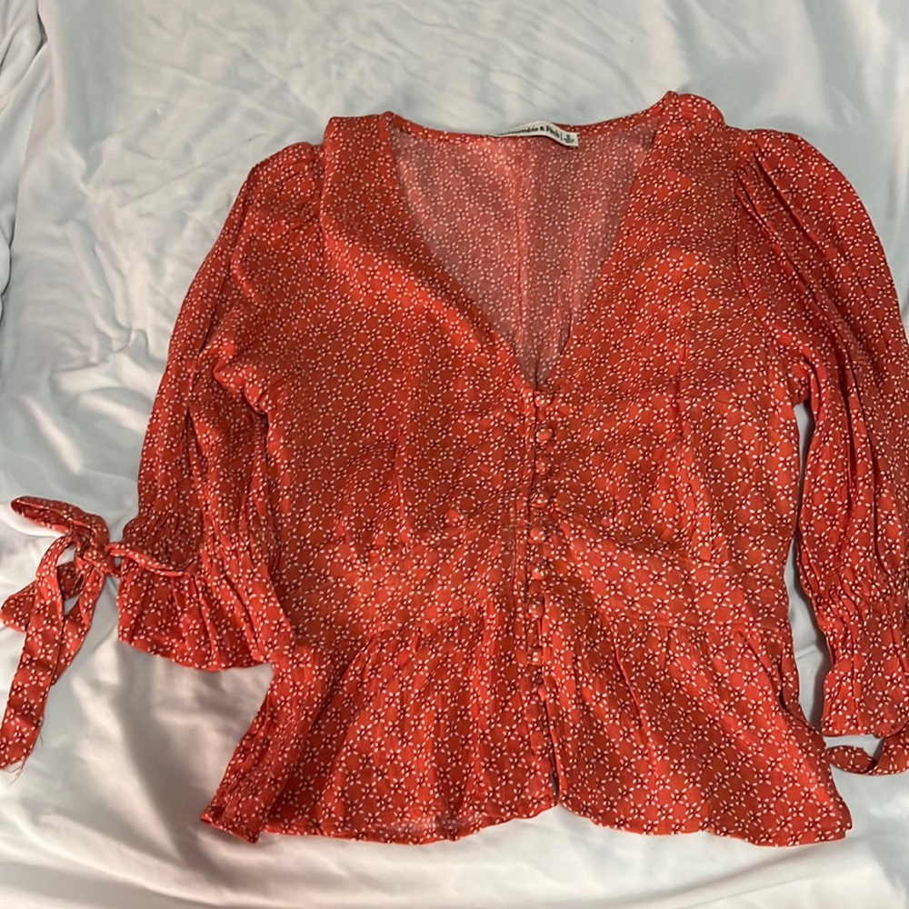 A&F peplum top